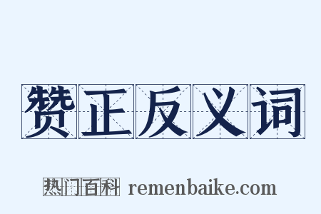 赞正反义词是什么意思的图片